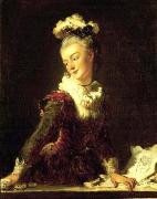 Jean Honore Fragonard French dancer oil